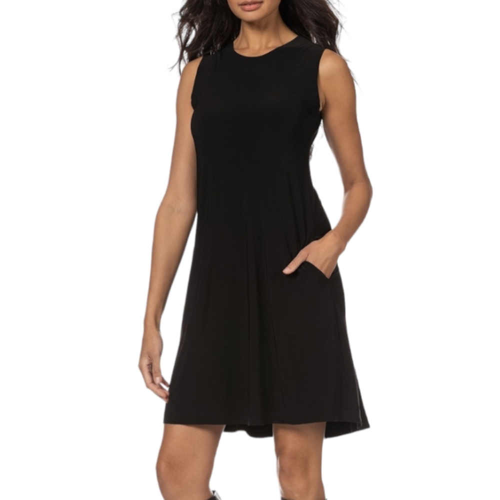 Norma Kamali Sleeveless Swing Jersey Dress Size XS